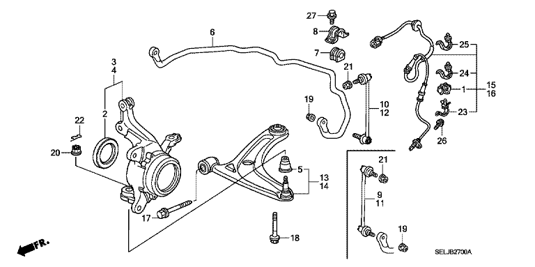Front stabilizer / Front lower arm
