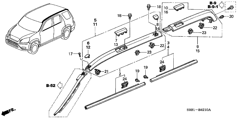 Moulding/Roof garnish