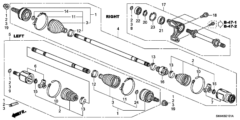 Front Drive Shaft/Half Shaft (2)