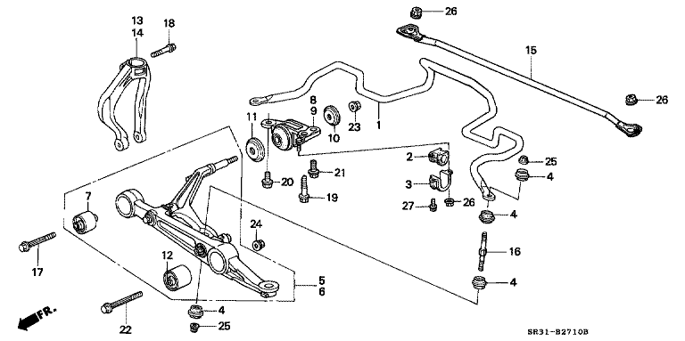 Front stabilizer / Front lower arm