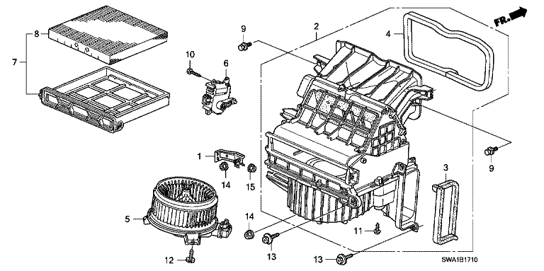 Heater blower
