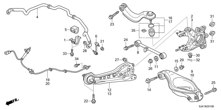 Rear lower arm (4WD)