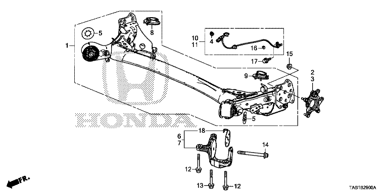 Rear axle (2WD)