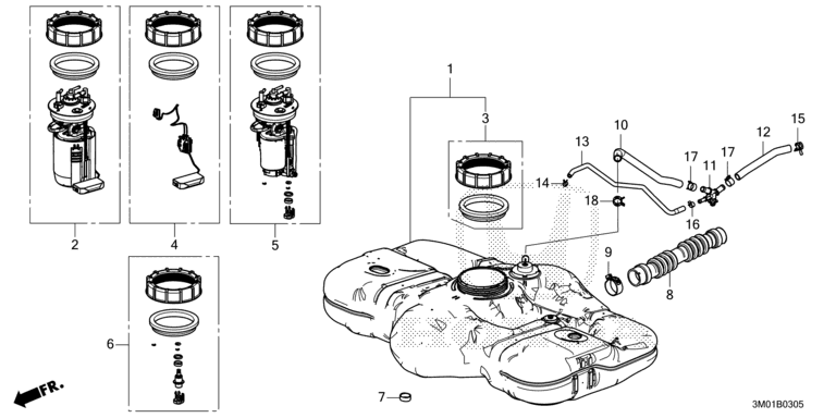 Fuel tank (2WD)