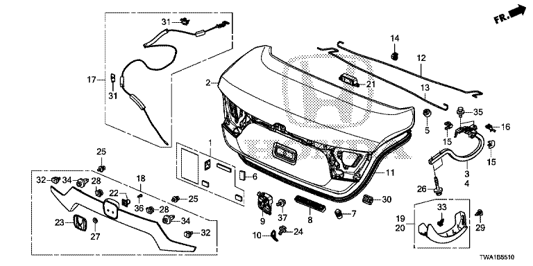 Trunk lid