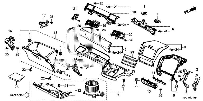 Instrument Panel Garnish (Passenger Side)