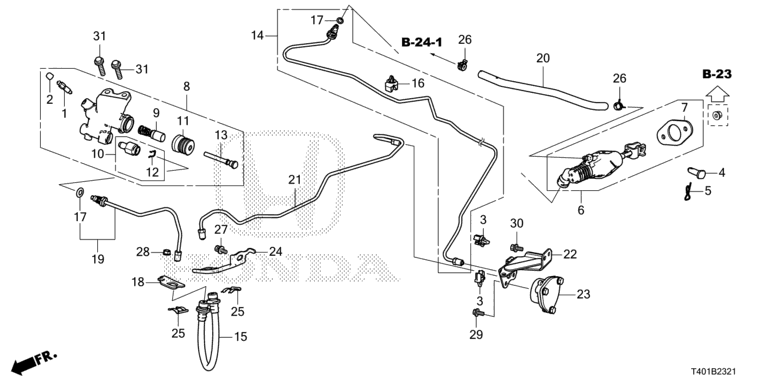Clutch master cylinder (TYPE R)