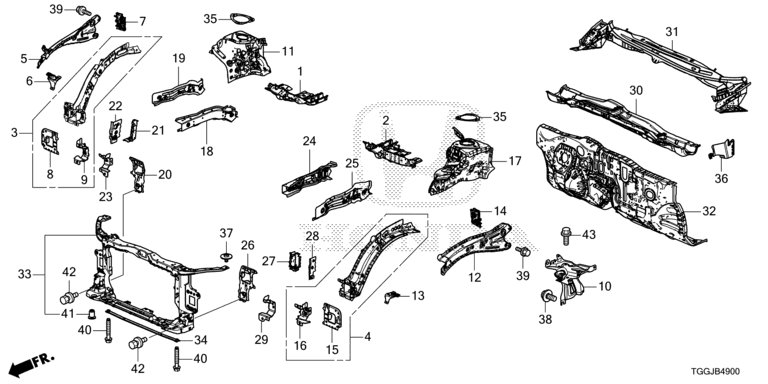 Front bulkhead / Dashboard