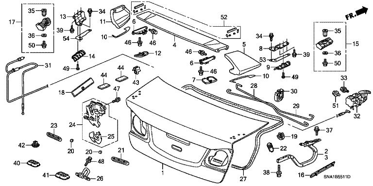 Trunk lid (TYPE R)