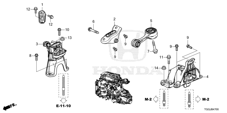 Engine mount (MT)