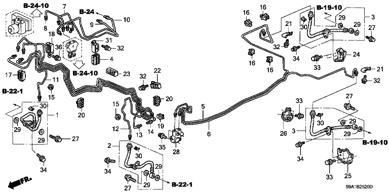 Brake lines (VSA)