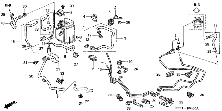 Fuel pipe (2WD)