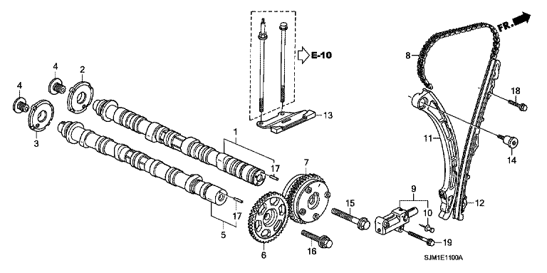 Camshaft/Cam chain (L4)