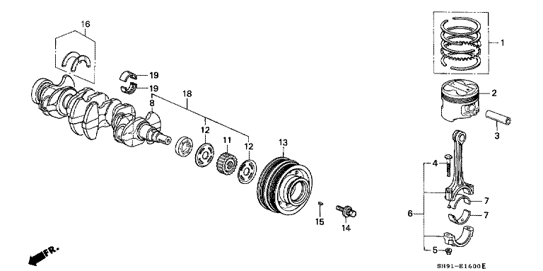 Piston/Crankshaft