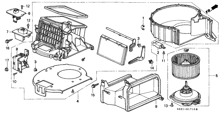 Heater blower