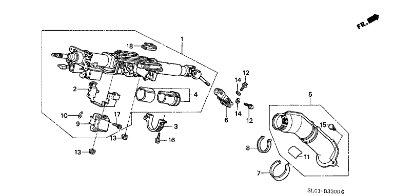 Steering column