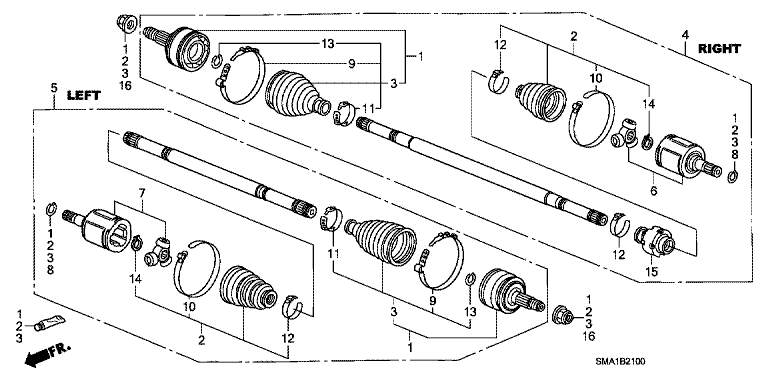 Front drive shaft (1)