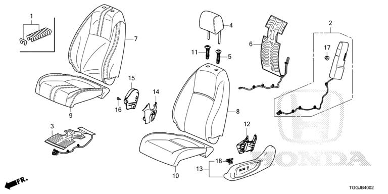 Front seat (passenger side)