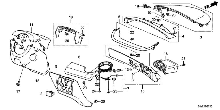 Instrument Panel Garnish (Driver Side)
