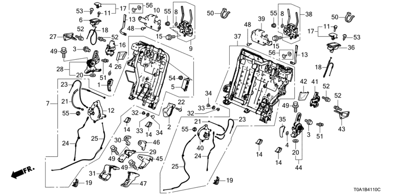 Rear seat short parts (1)