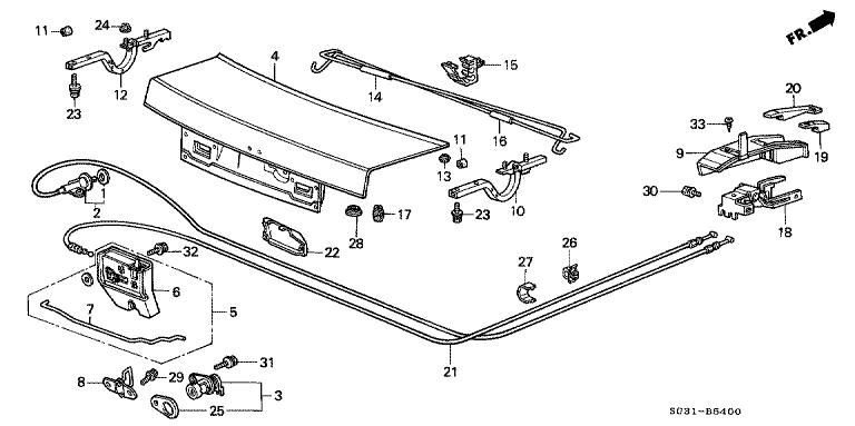 Trunk lid