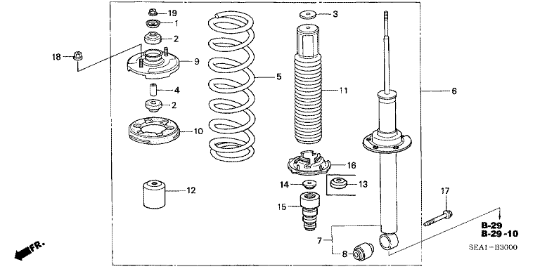 Rear damper