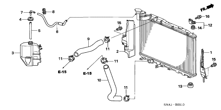 Radiator Hose/Reserve Tank