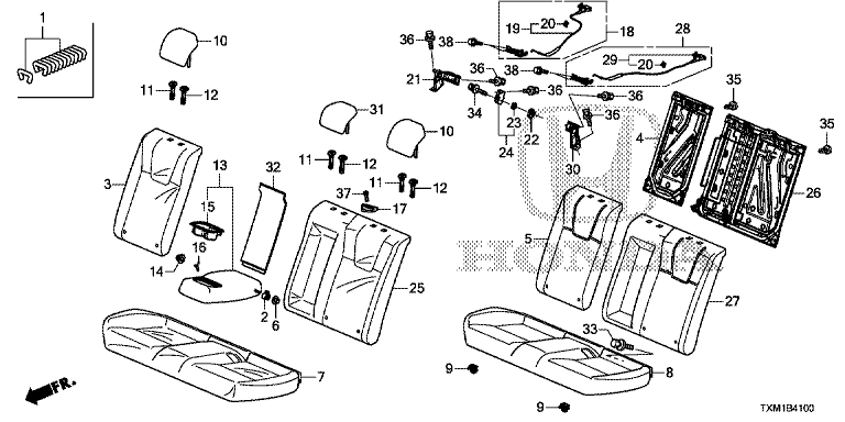 Rear seat