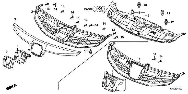 Front grille