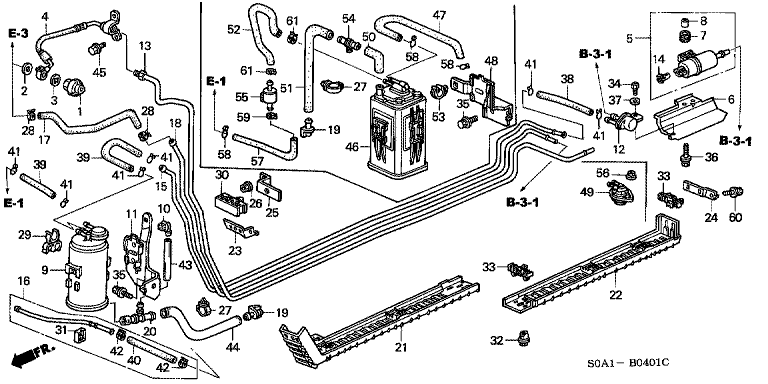 Fuel pipe (4WD)