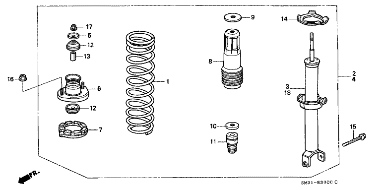 Rear damper