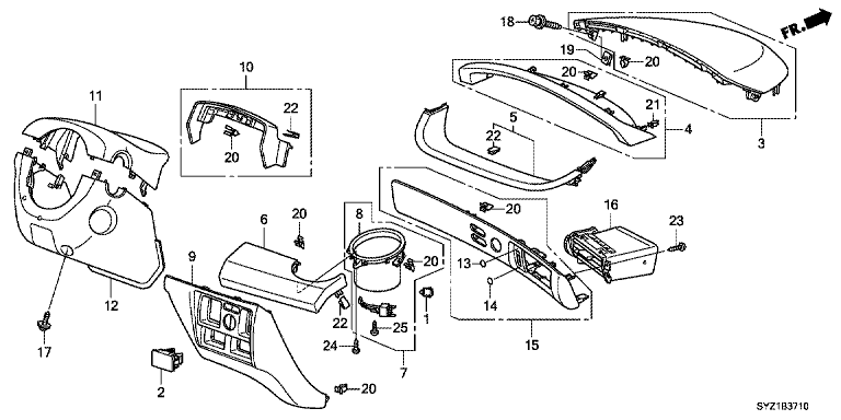 Instrument Panel Garnish (Driver Side)