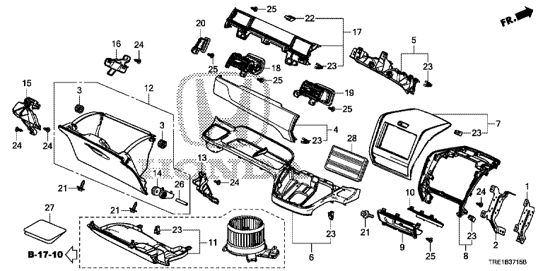 Instrument Panel Garnish (Passenger Side)