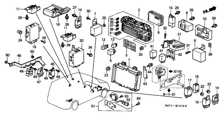 Control unit (interior)