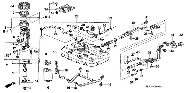 Fuel tank (2WD)