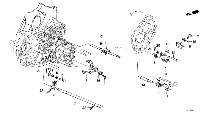 Shift Fork/Throttle Valve Shaft (4AT)