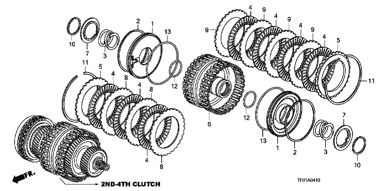 Clutch (second force) (5AT)
