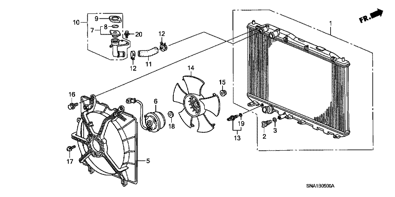 Radiator (T.RAD) (1.8L)