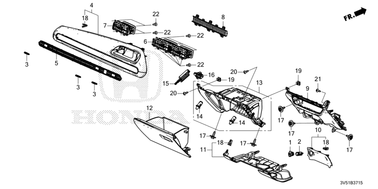 Instrument Panel Garnish (Passenger Side)