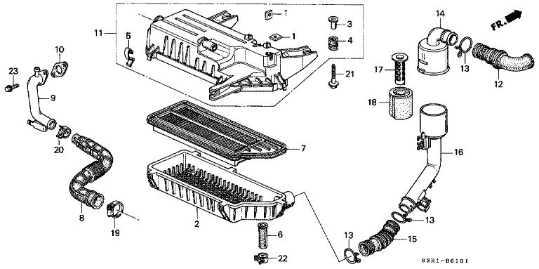 Air cleaner (turbo)