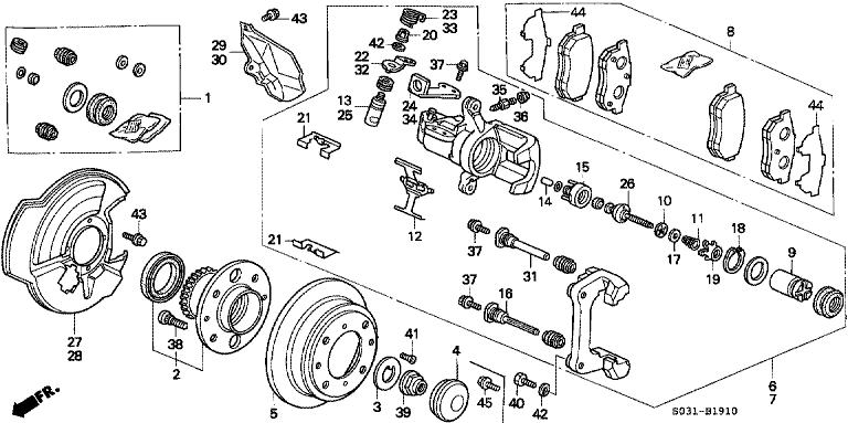 Rear brake (disc) (1)
