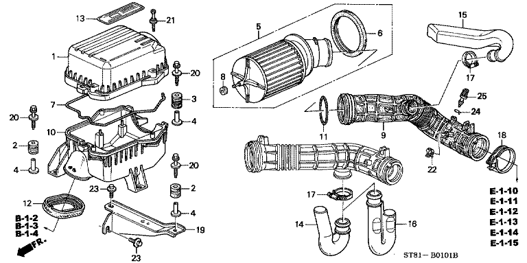 Air cleaner (PGM-FI)