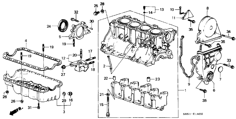 Cylinder Block/Oil Pan