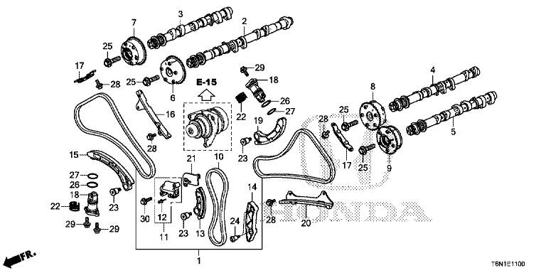 Camshaft/cam chain