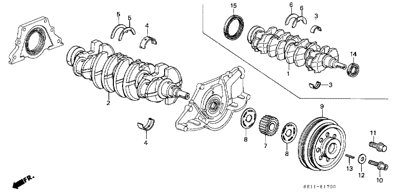 Crankshaft/pulley