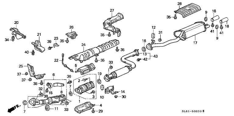 Exhaust pipe/silencer