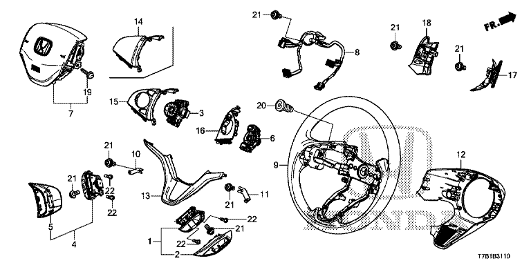 Steering wheel (SRS)