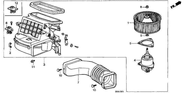 Heater blower