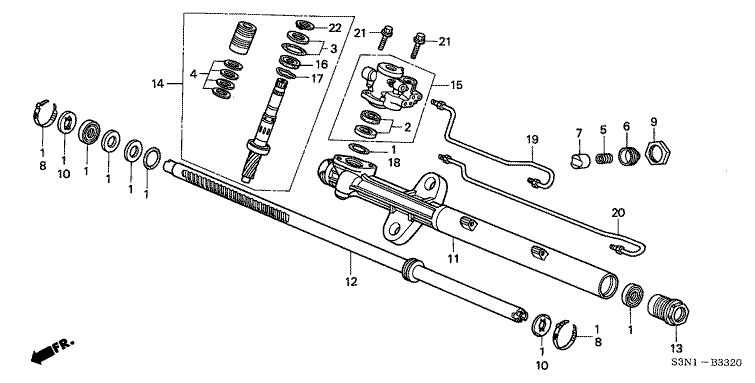 Power Steering Gearbox Short Parts
