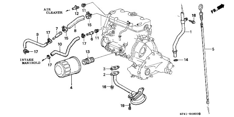 Oil Filter/Oil Level Gauge (Carburetor)
